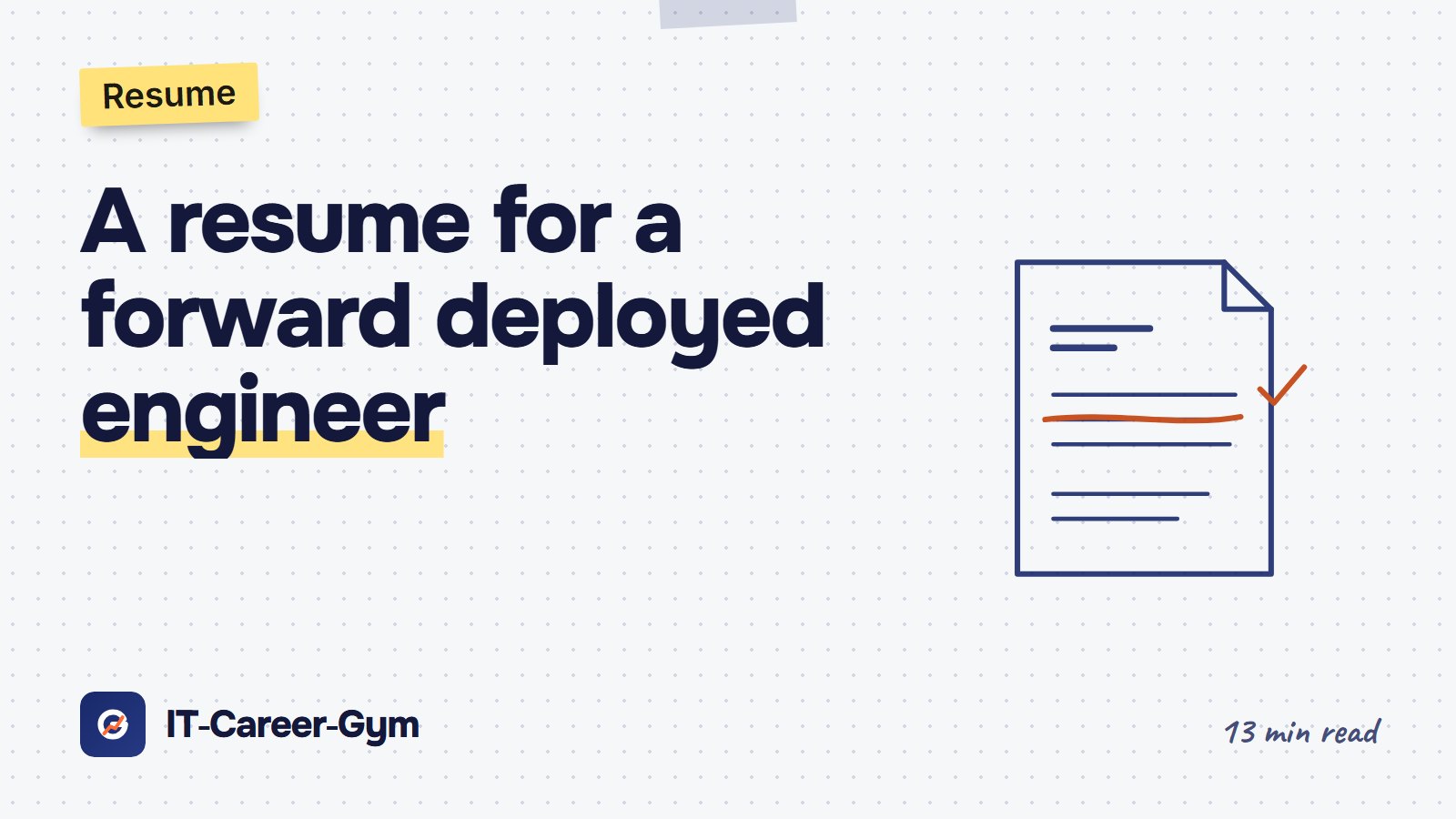 An engineer in mechanical armor repairing a robot on a chessboard, facing a translucent architect drawing a diagram — a metaphor for an FDE resume, IT Career Gym