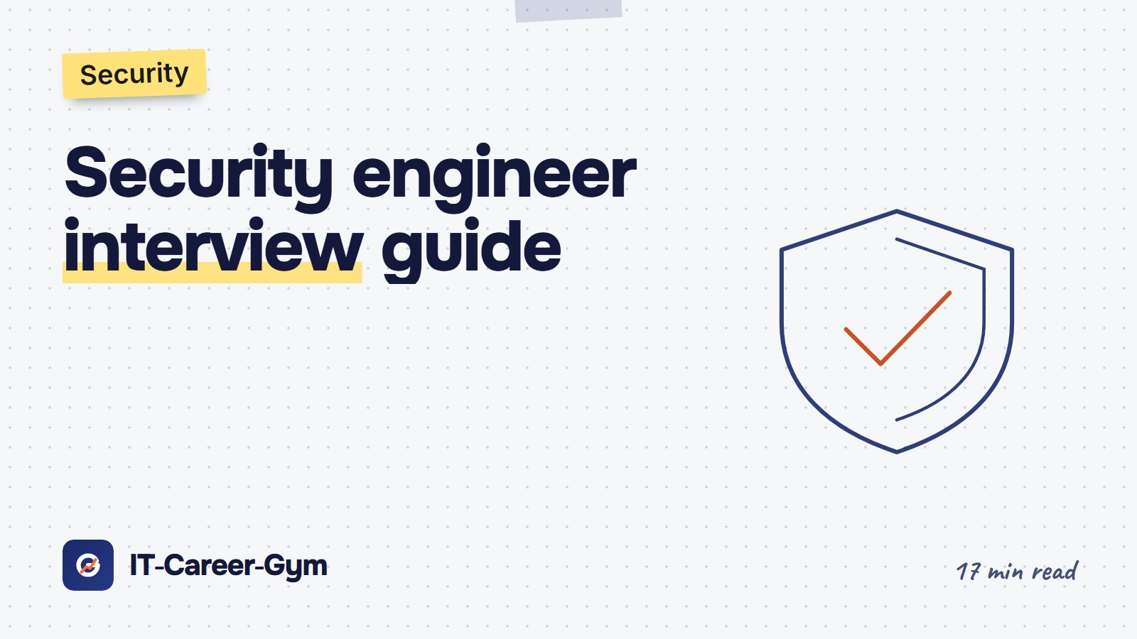 Security engineer in an interview: threat diagram, lock, and cloud infrastructure — IT Career Gym