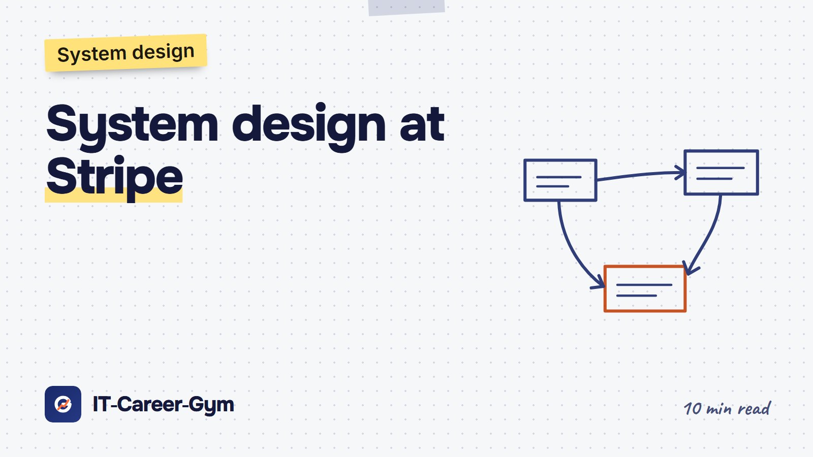 Futuristic illustration of payment infrastructure and system design for IT Career Gym